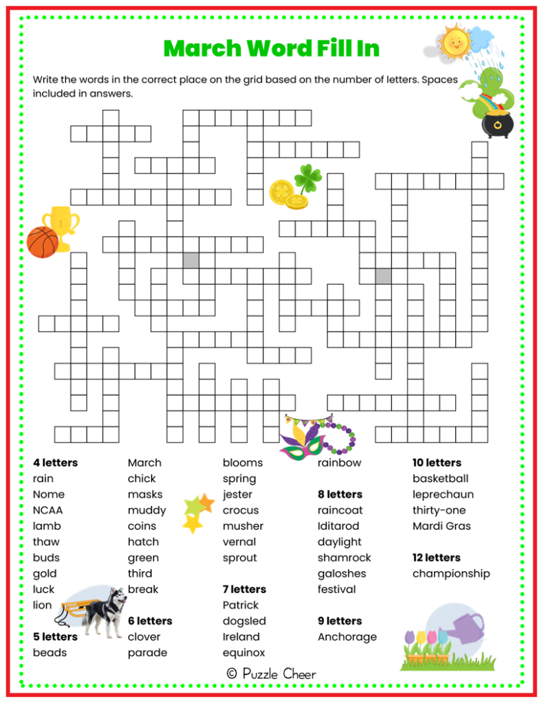fill in word puzzles printable fill in word puzzles printable