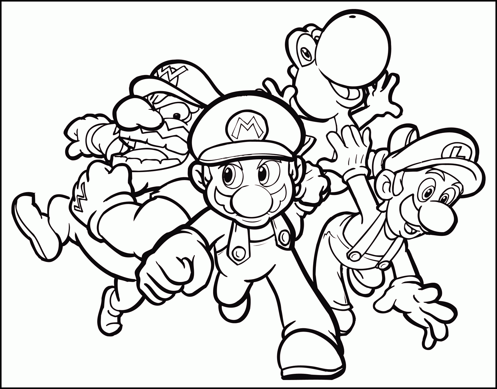 mario characters coloring pages mario characters coloring pages