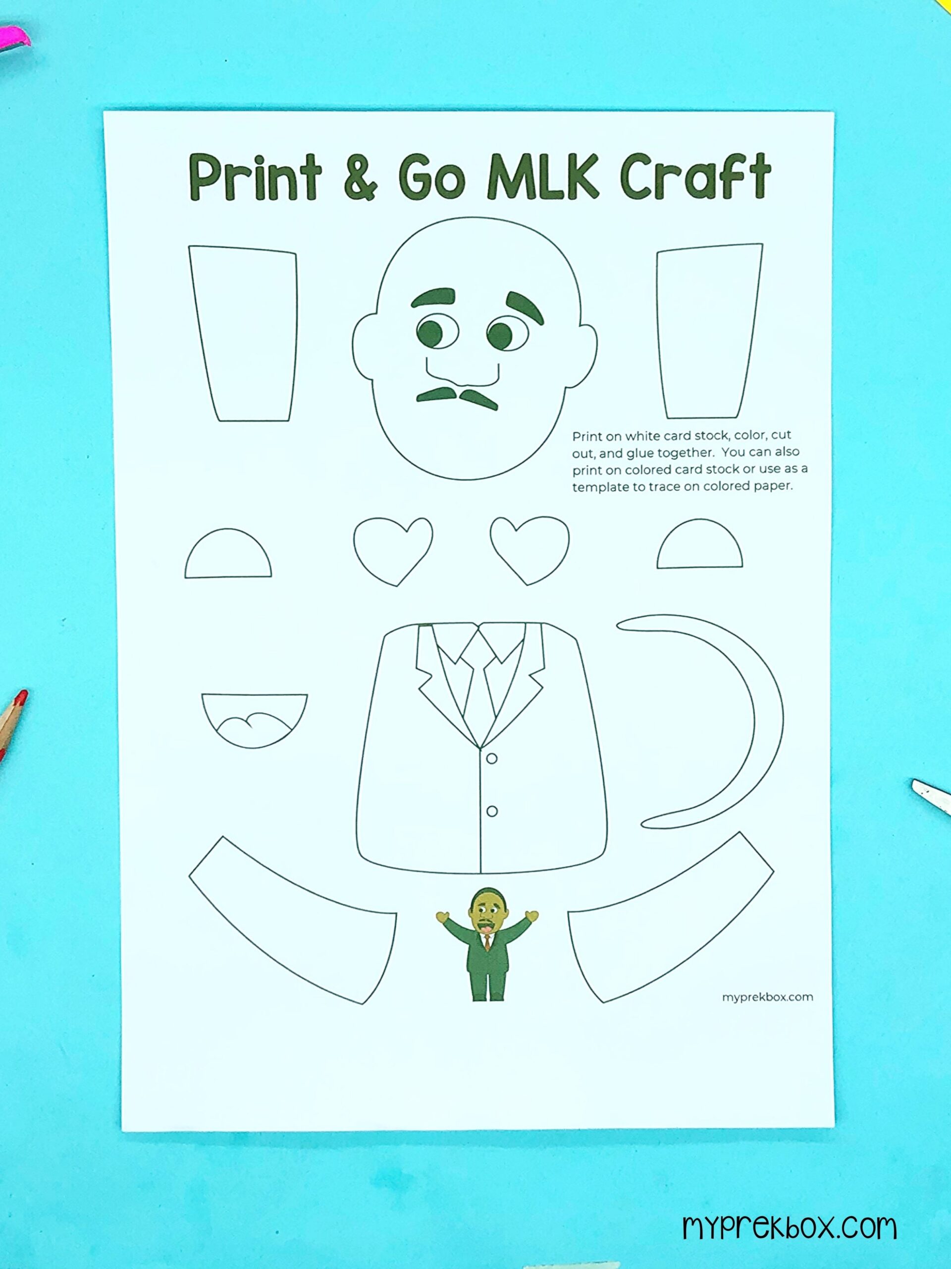 Martin Luther King Jr Craft For Preschoolers