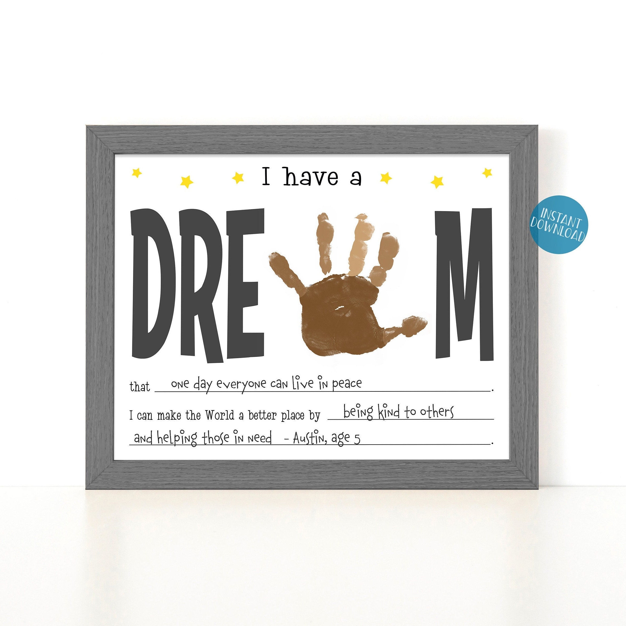 Martin Luther King Jr Day Activities For Kids I Have A Dream Toddler Handprint Art MLK Day Classroom Activity Fill In DIY Kid Craft Kit Etsy Norway Martin Luther King Jr Day Activities For Kids I Have A Dream Toddler Handprint Art MLK Day Classroom Activity Fill In DIY Kid Craft Kit Etsy Norway