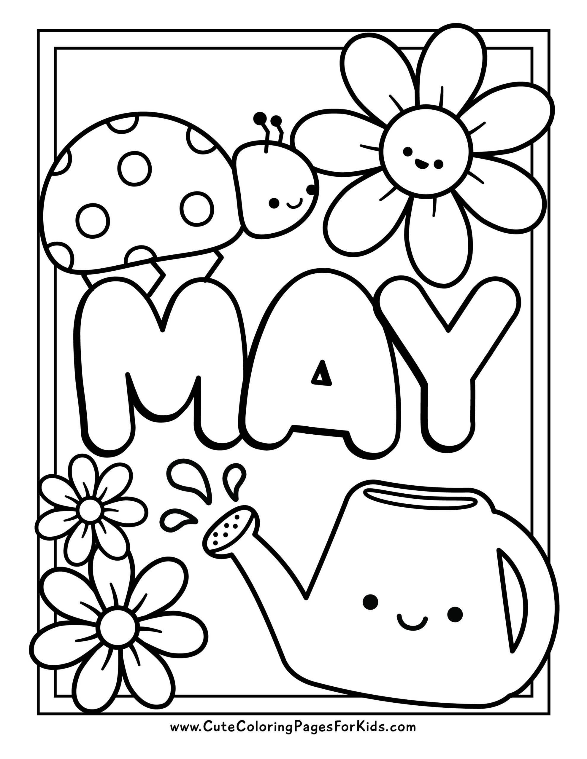 May Coloring Pages Cute Coloring Pages For Kids