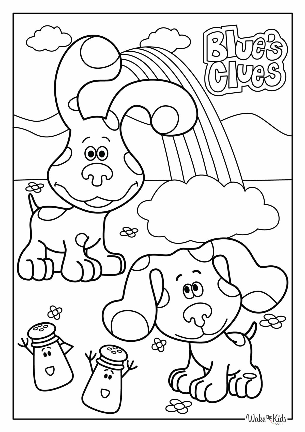 Mess Free Coloring For Toddlers Blues Clues Coloring Books Pages Para Patrol