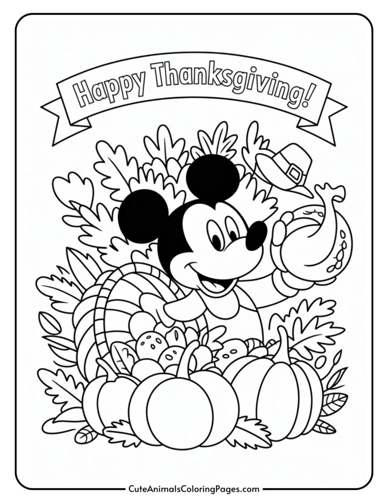 thanksgiving printable coloring pages