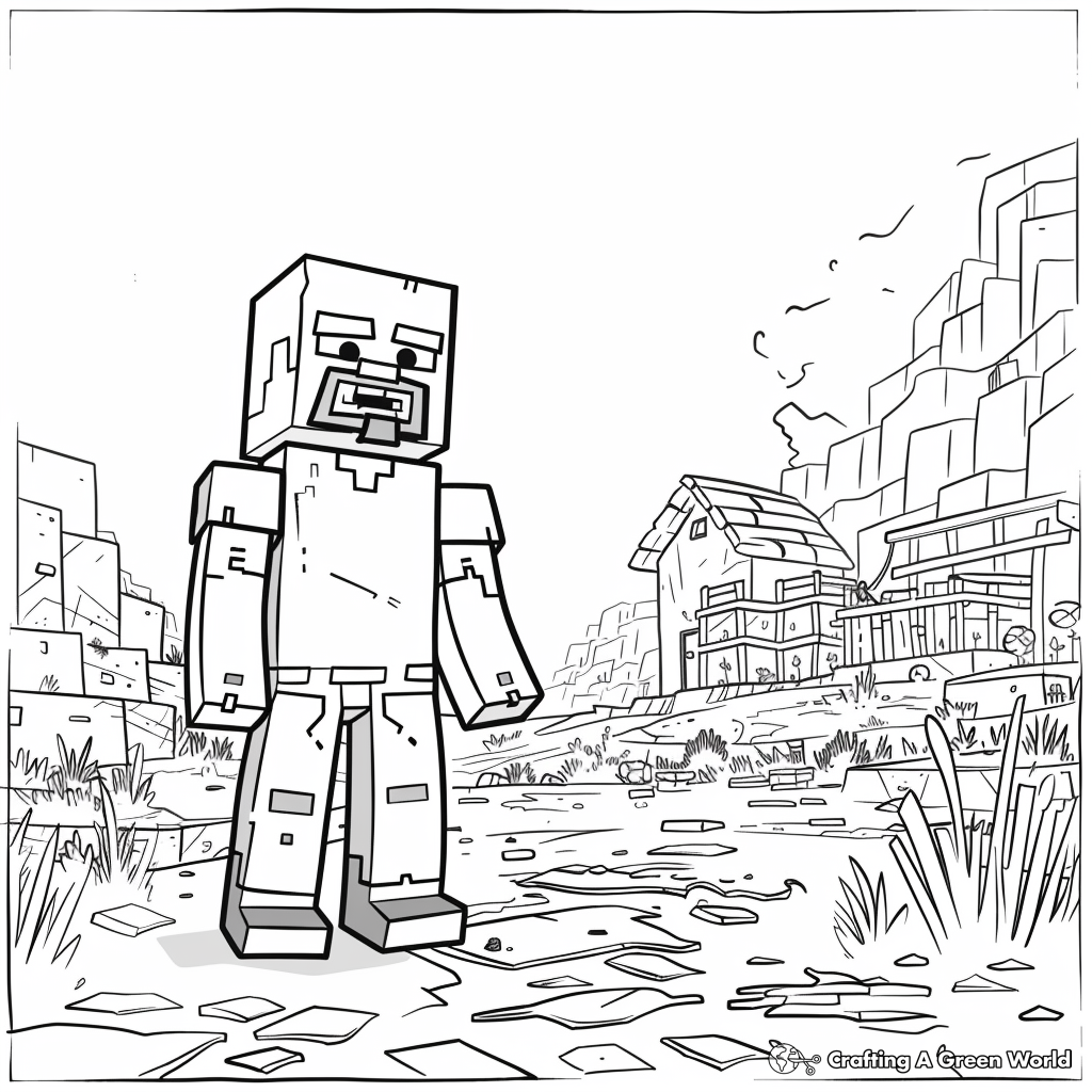 minecraft colouring pages steve minecraft colouring pages steve