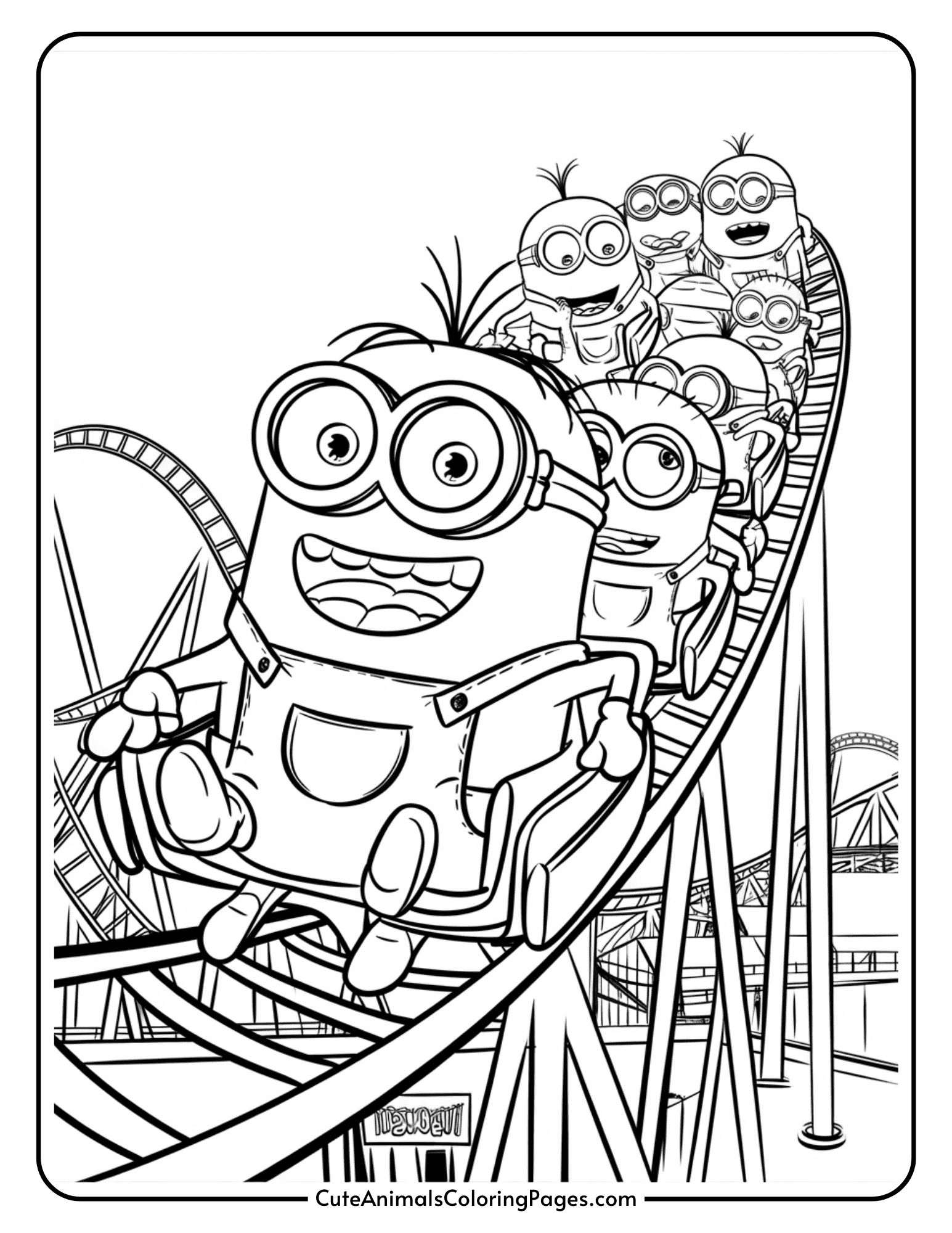 pictures to color minions