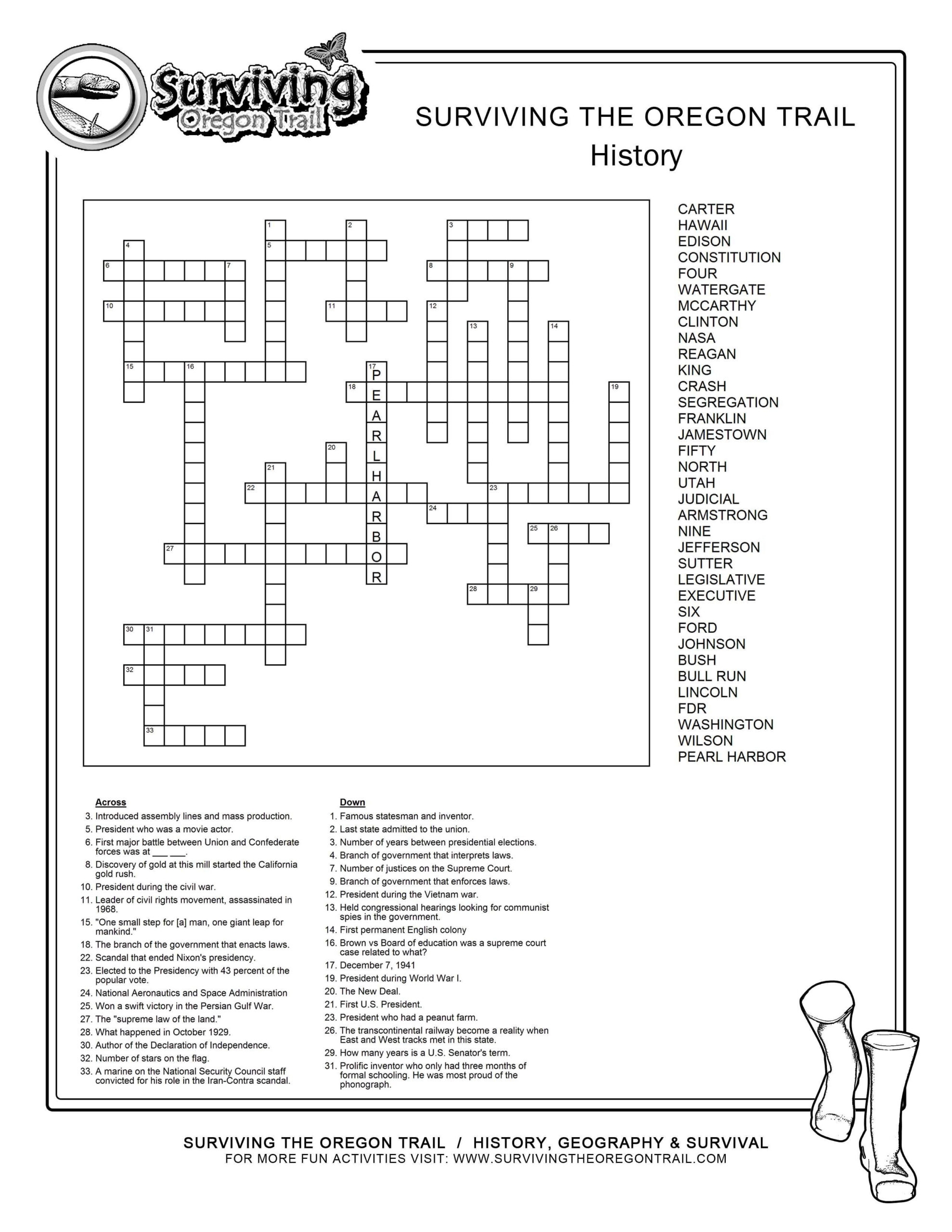 Mirroreyes Printable Crosswords Printable