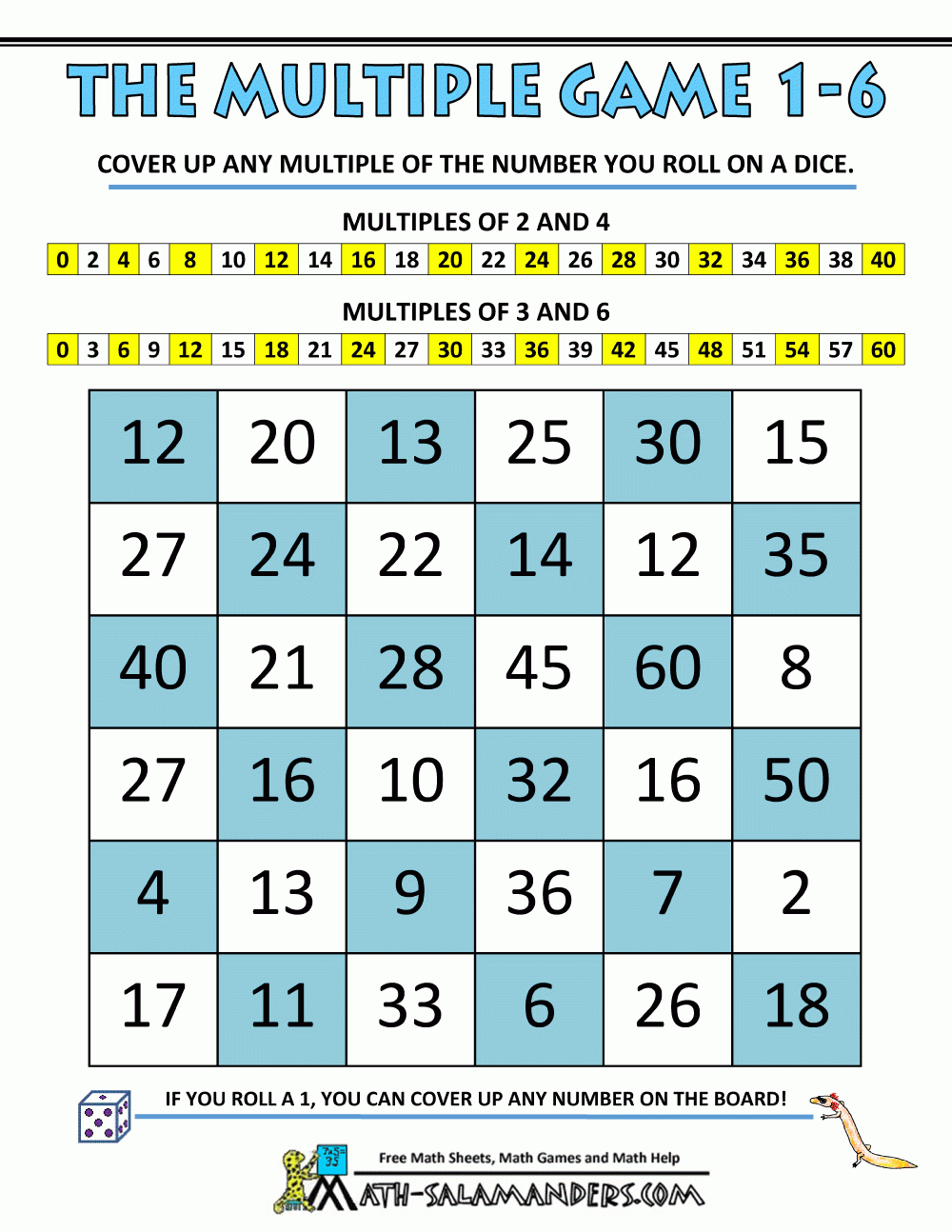 Multiplication Math Games
