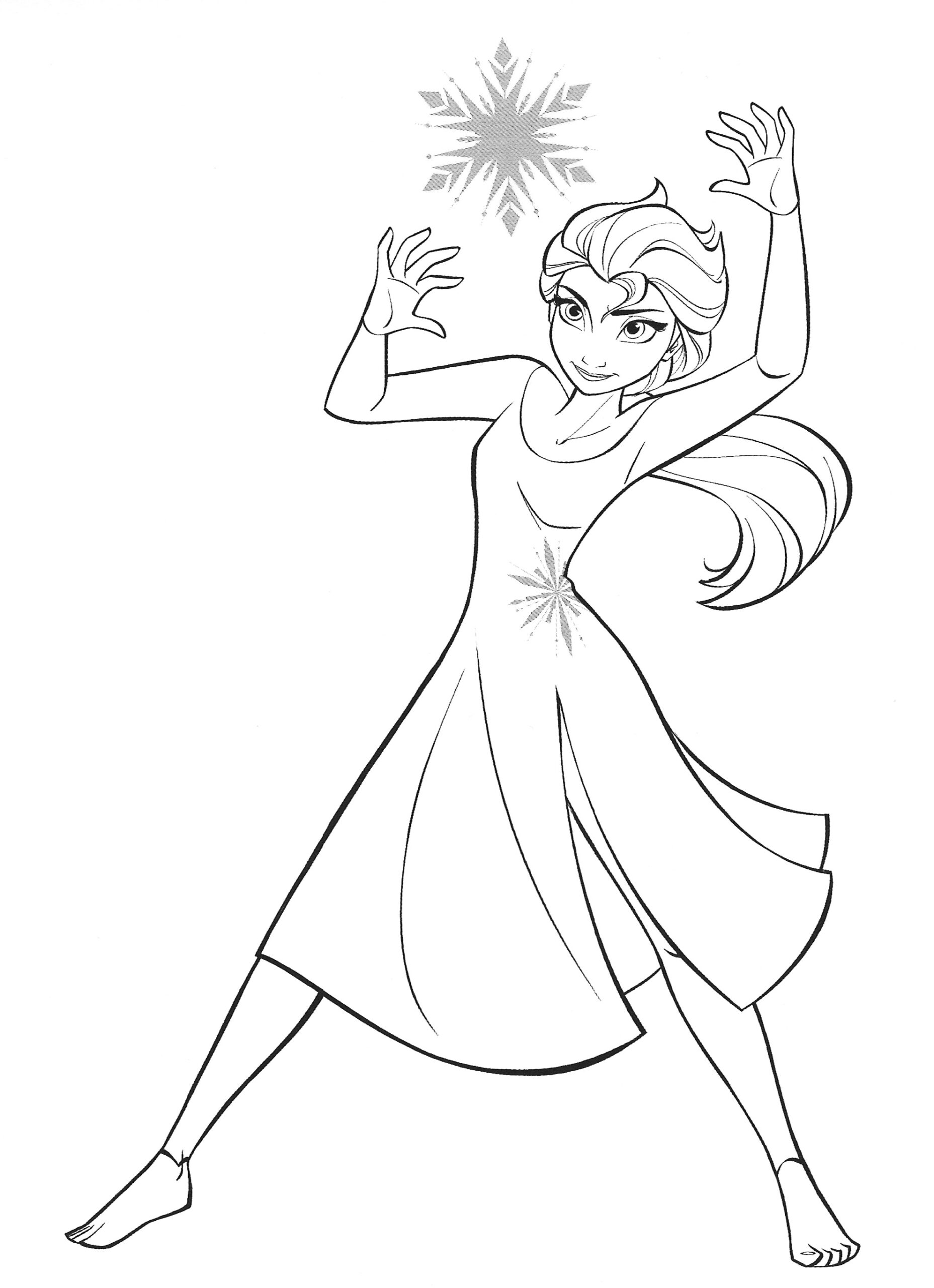 free coloring pages of elsa