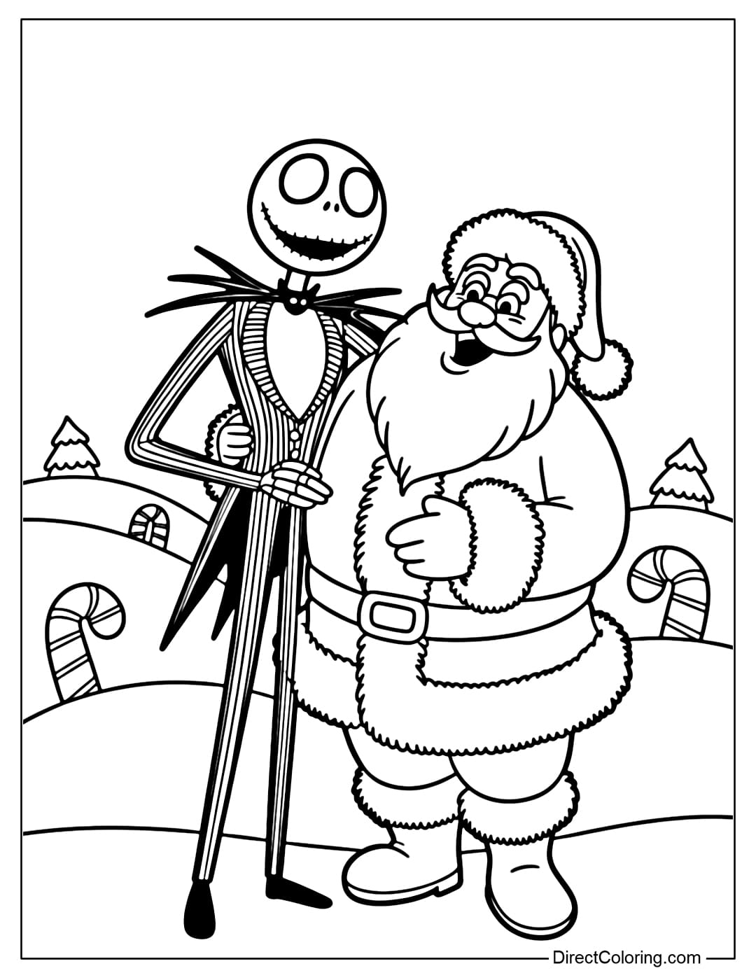 Nightmare Before Christmas Coloring Pages Free PDF To Download And Print Nightmare Before Christmas Coloring Pages Free PDF To Download And Print