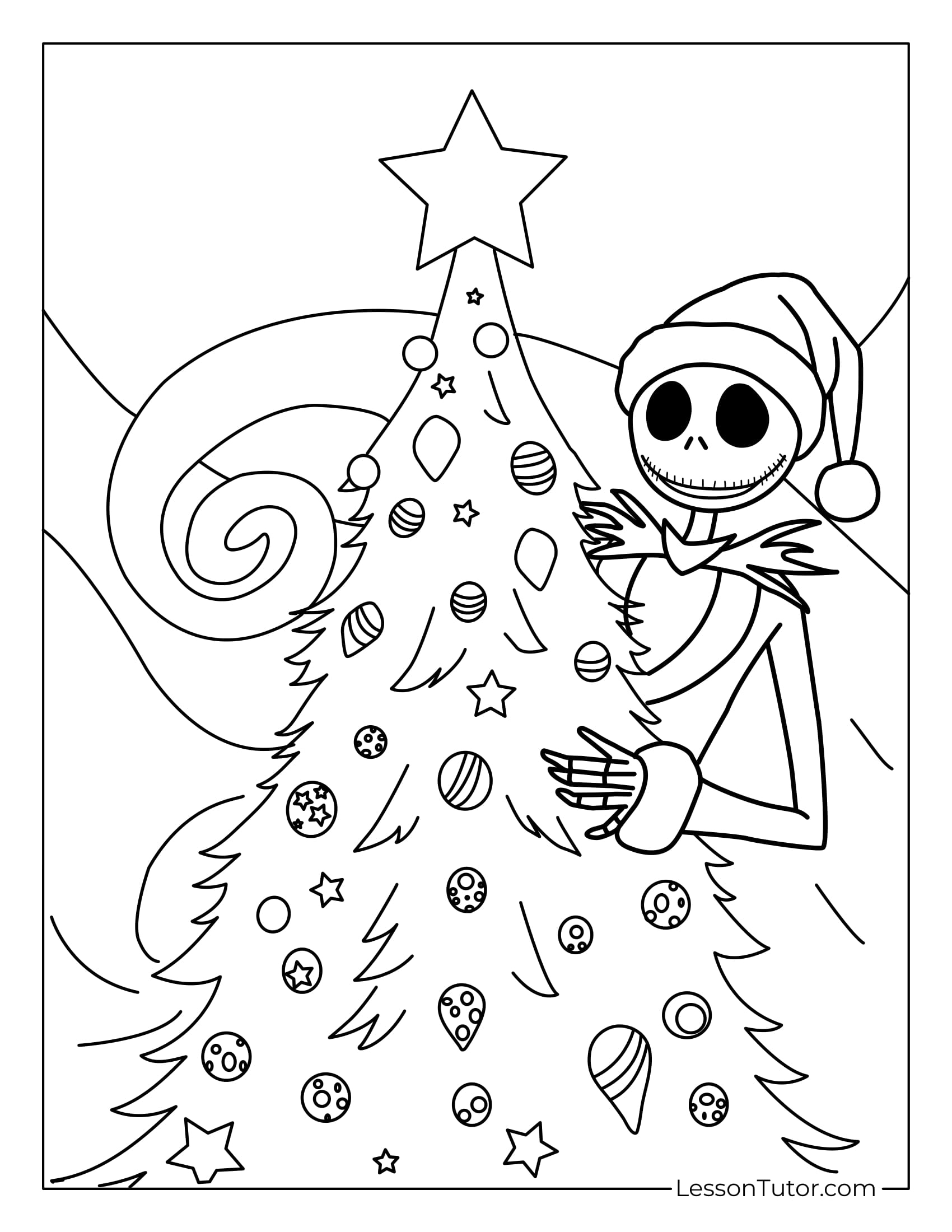 jack skellington coloring page jack skellington coloring page