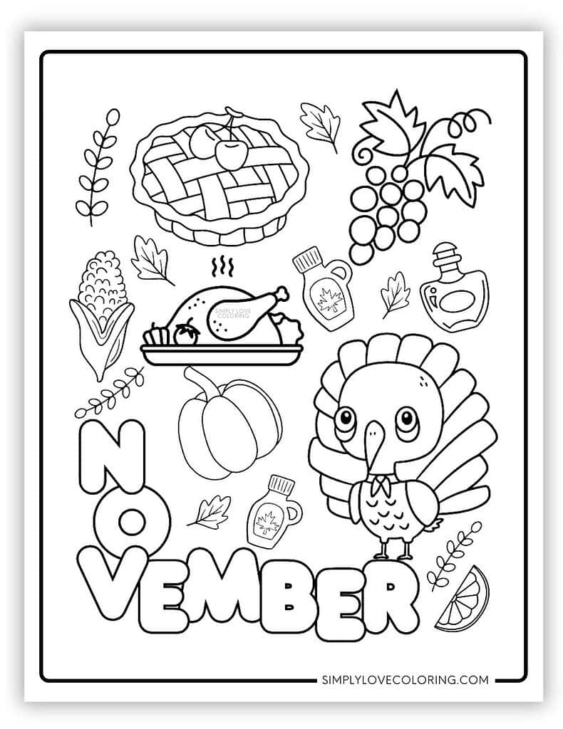 November Coloring Pages Free PDF Printables Simply Love Coloring November Coloring Pages Free PDF Printables Simply Love Coloring