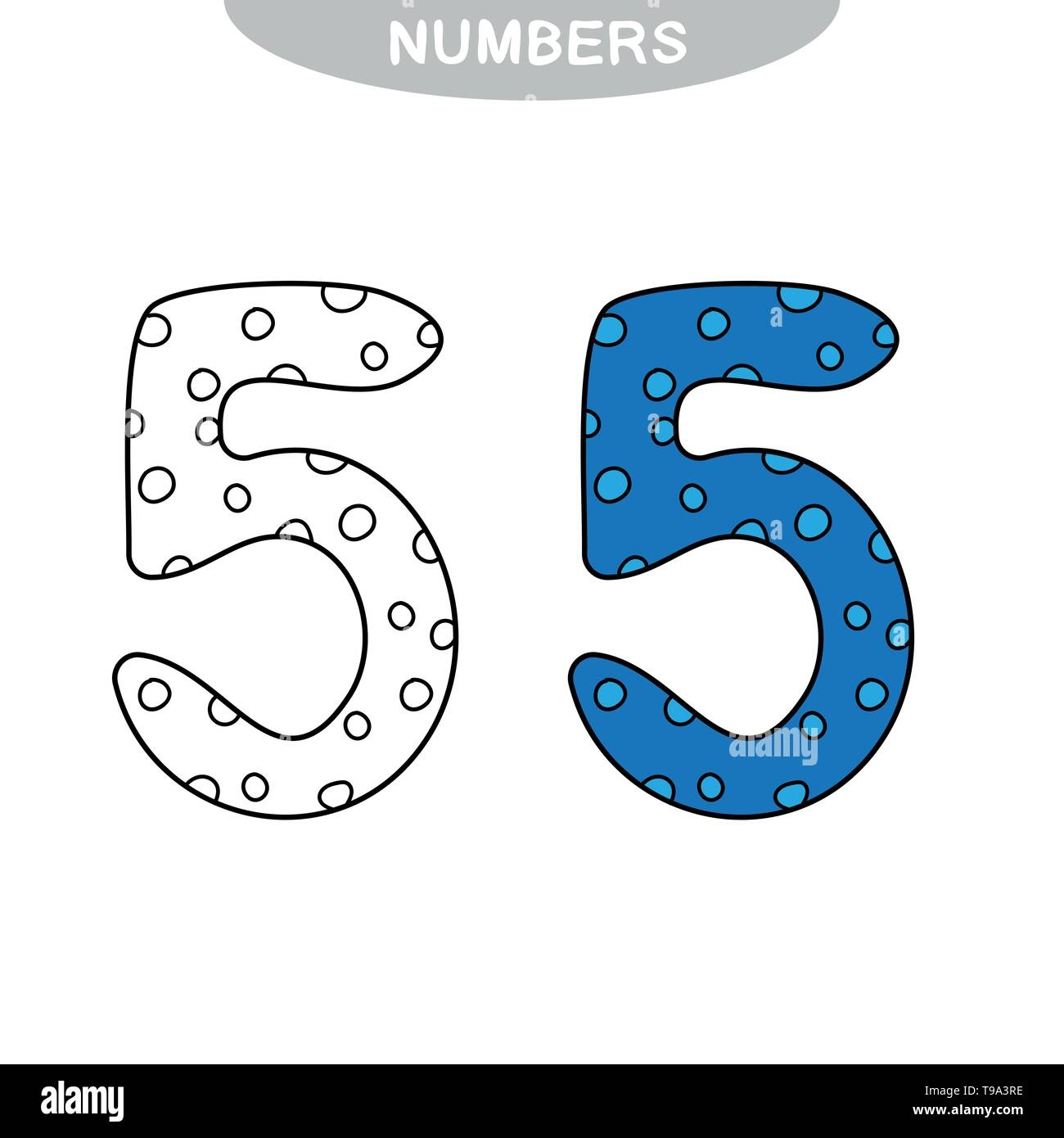Number 5 Coloring Stock Vector Images Alamy Number 5 Coloring Stock Vector Images Alamy