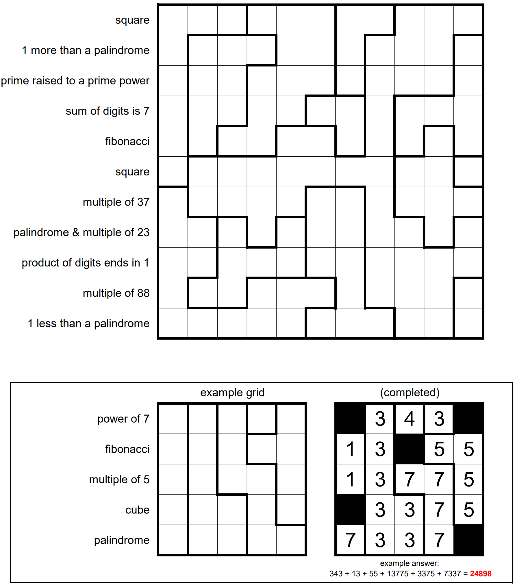 Number Cross 4 Jane Street