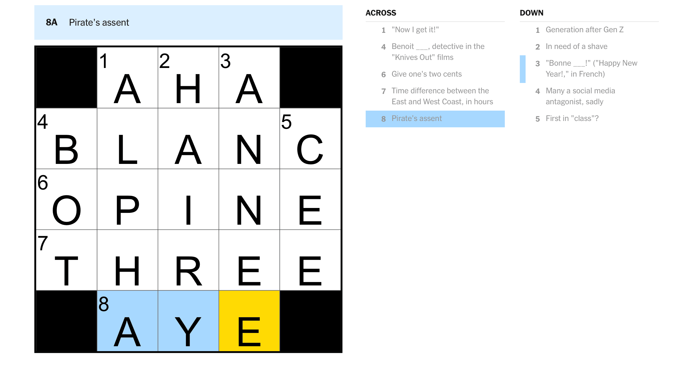 NYT Mini Crossword Hints Clues And Answers For Monday January 5 2026 Technobezz NYT Mini Crossword Hints Clues And Answers For Monday January 5 2026 Technobezz