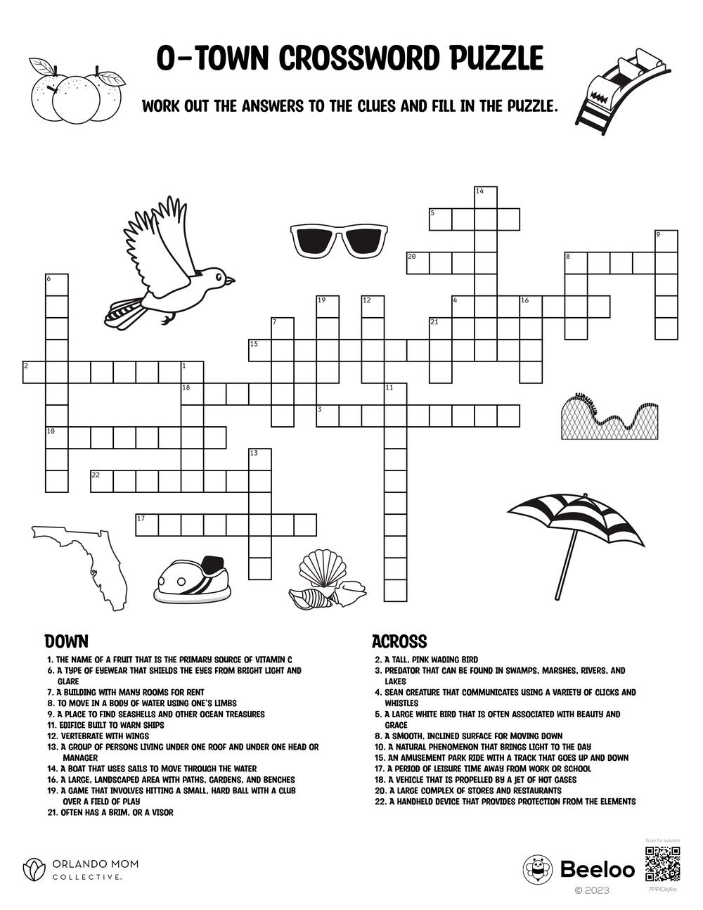 O Town Crossword Puzzle Beeloo Printable Crafts And Activities For Kids O Town Crossword Puzzle Beeloo Printable Crafts And Activities For Kids