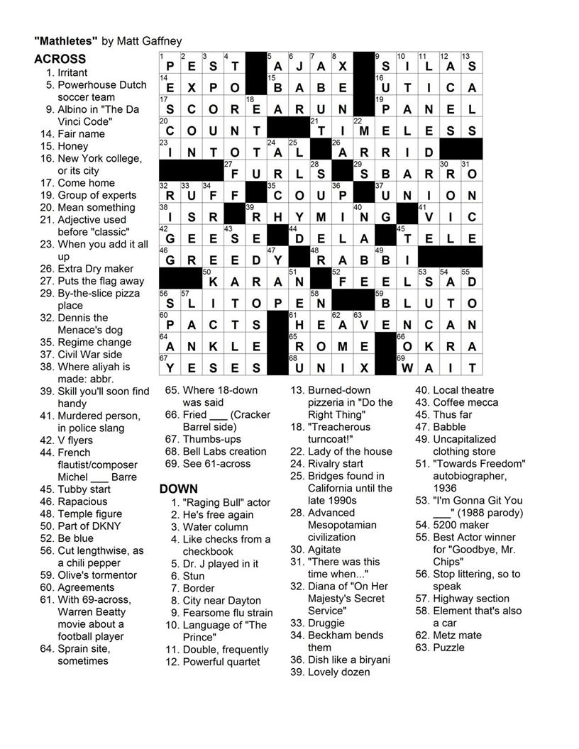 crossword clues crossword heaven
