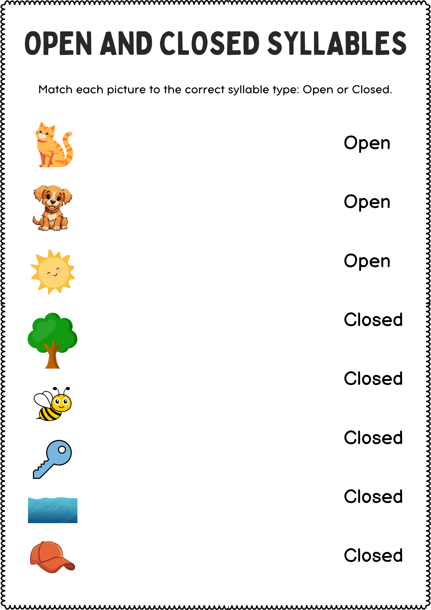 Open And Closed Syllables Grammar Worksheets Open And Closed Syllable Sort Made By Teachers Open And Closed Syllables Grammar Worksheets Open And Closed Syllable Sort Made By Teachers