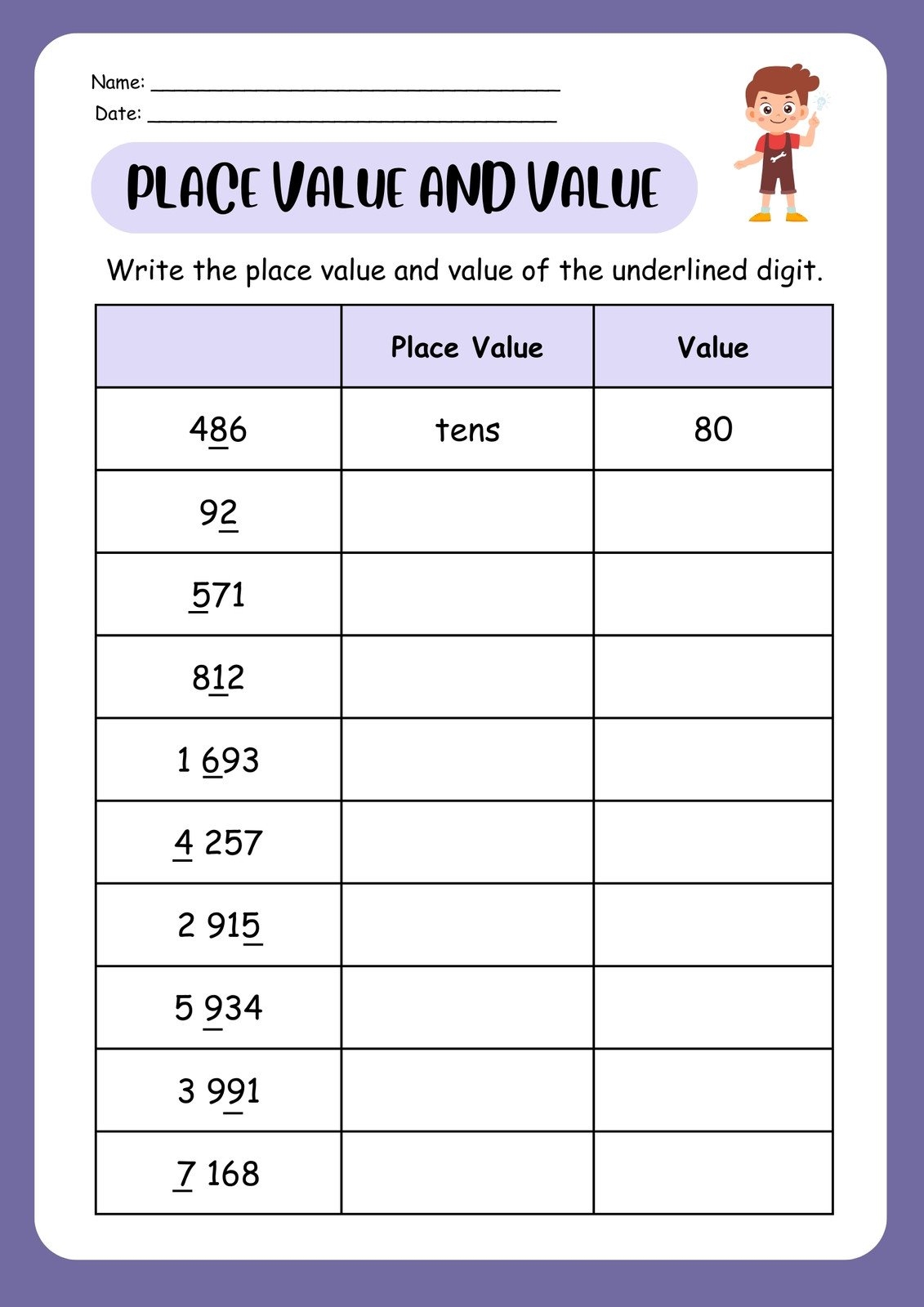 Page 4 Free Printable 2nd Grade Math Worksheets Canva Page 4 Free Printable 2nd Grade Math Worksheets Canva