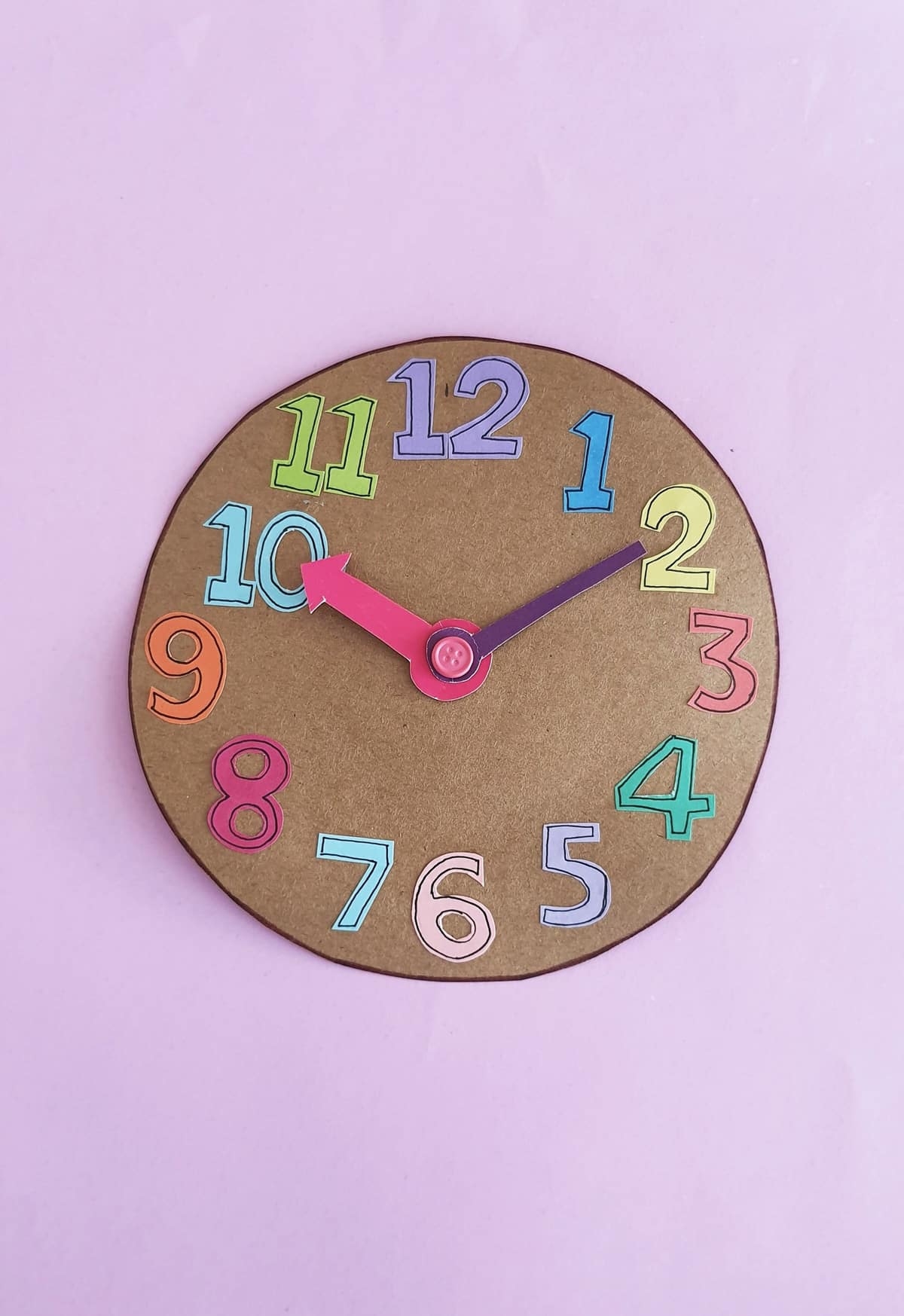 Paper Clock Craft Moms And Crafters