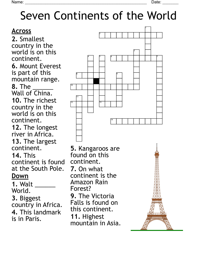 Paris Crossword WordMint