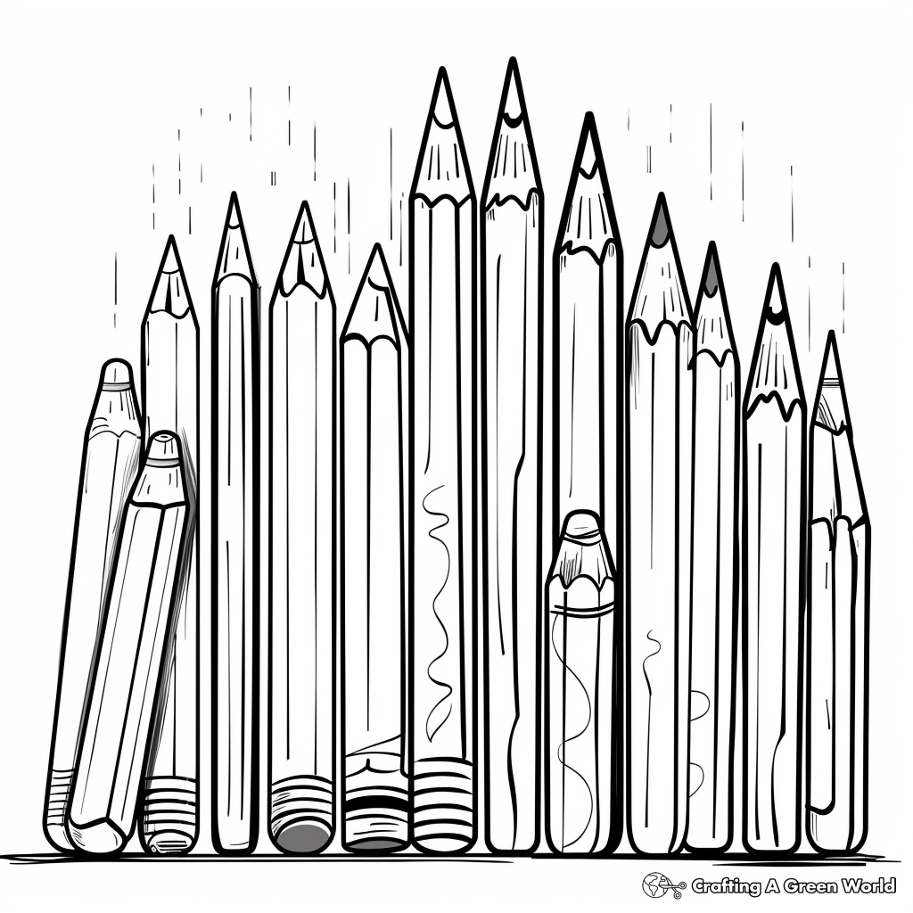 Pencil Coloring Pages Free Printable Pencil Coloring Pages Free Printable