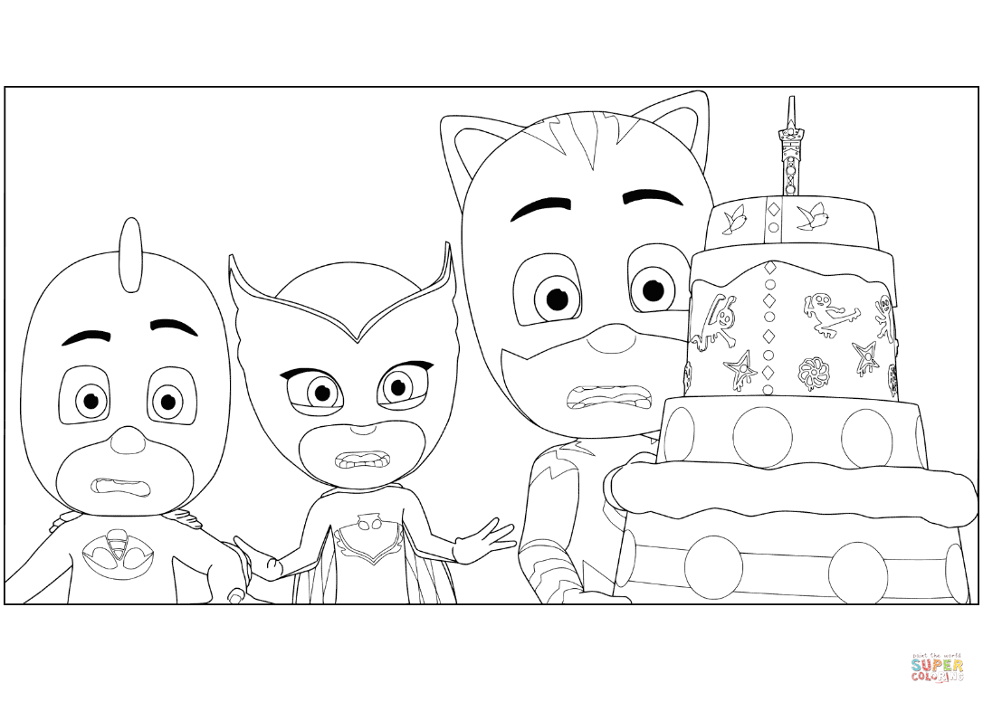 pj mask coloring pages pj mask coloring pages