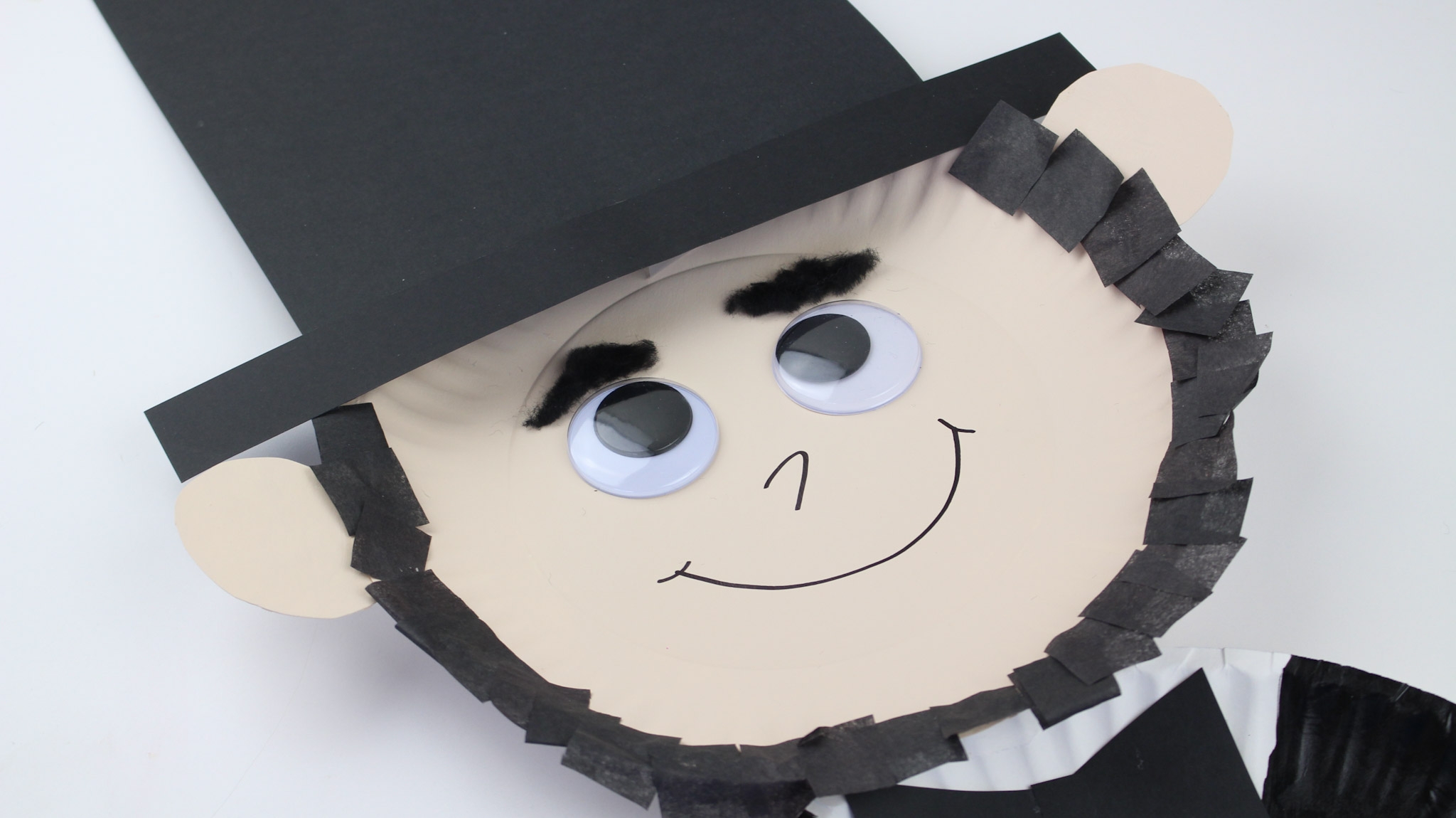 President s Day Abraham Lincoln Paper Plate Kid s Craft President s Day Abraham Lincoln Paper Plate Kid s Craft