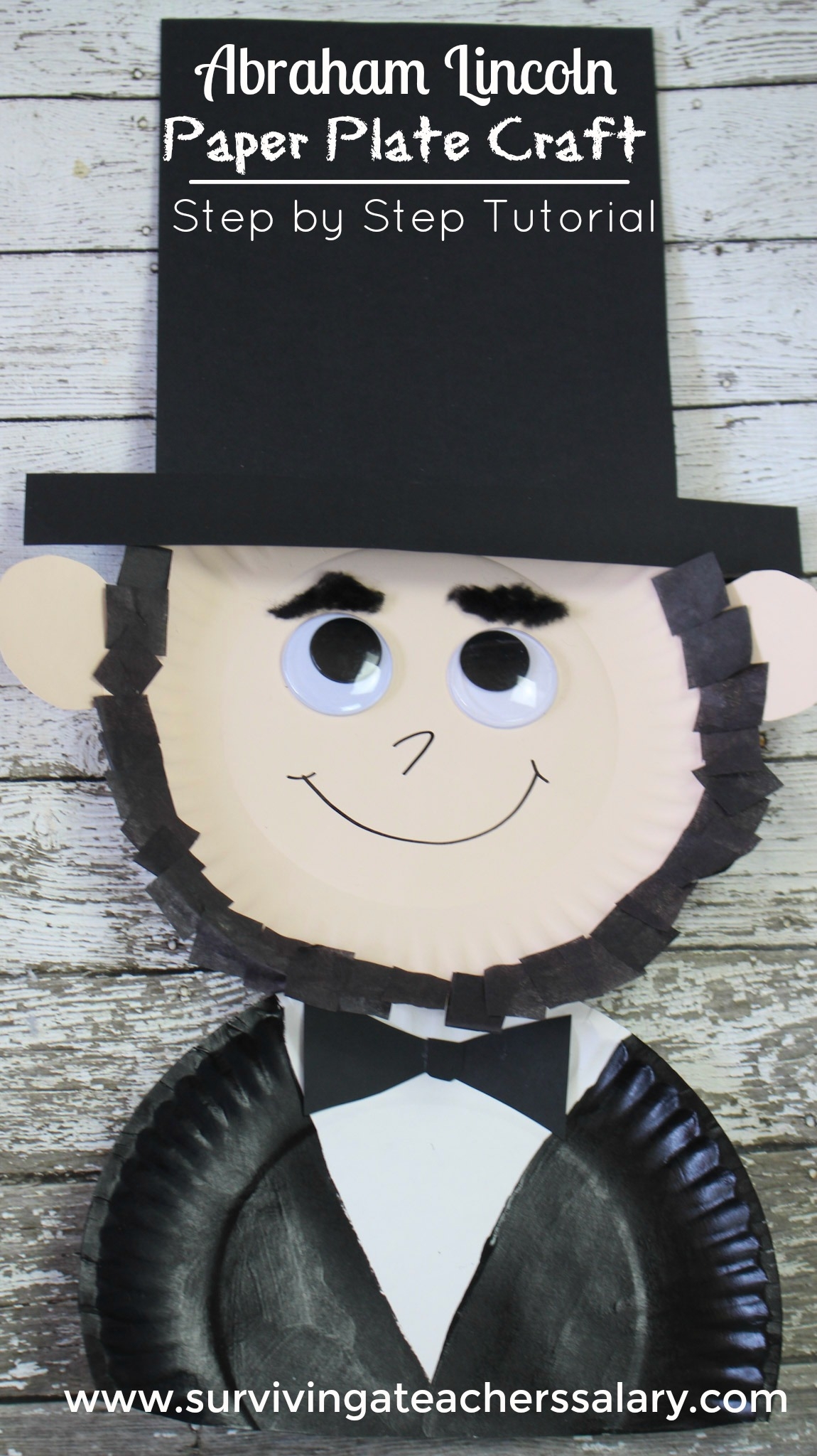 President s Day Abraham Lincoln Paper Plate Kid s Craft President s Day Abraham Lincoln Paper Plate Kid s Craft