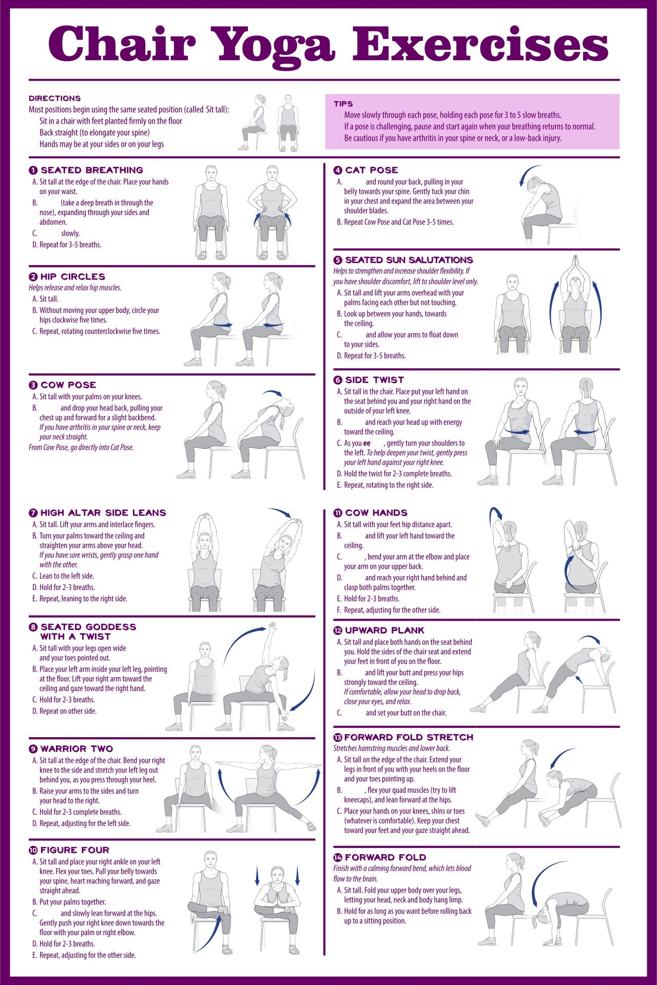 Printable Chair Based Exercises For The Elderly Seated Chair Exercises Sitting Down For Seniors Printable Sitting
