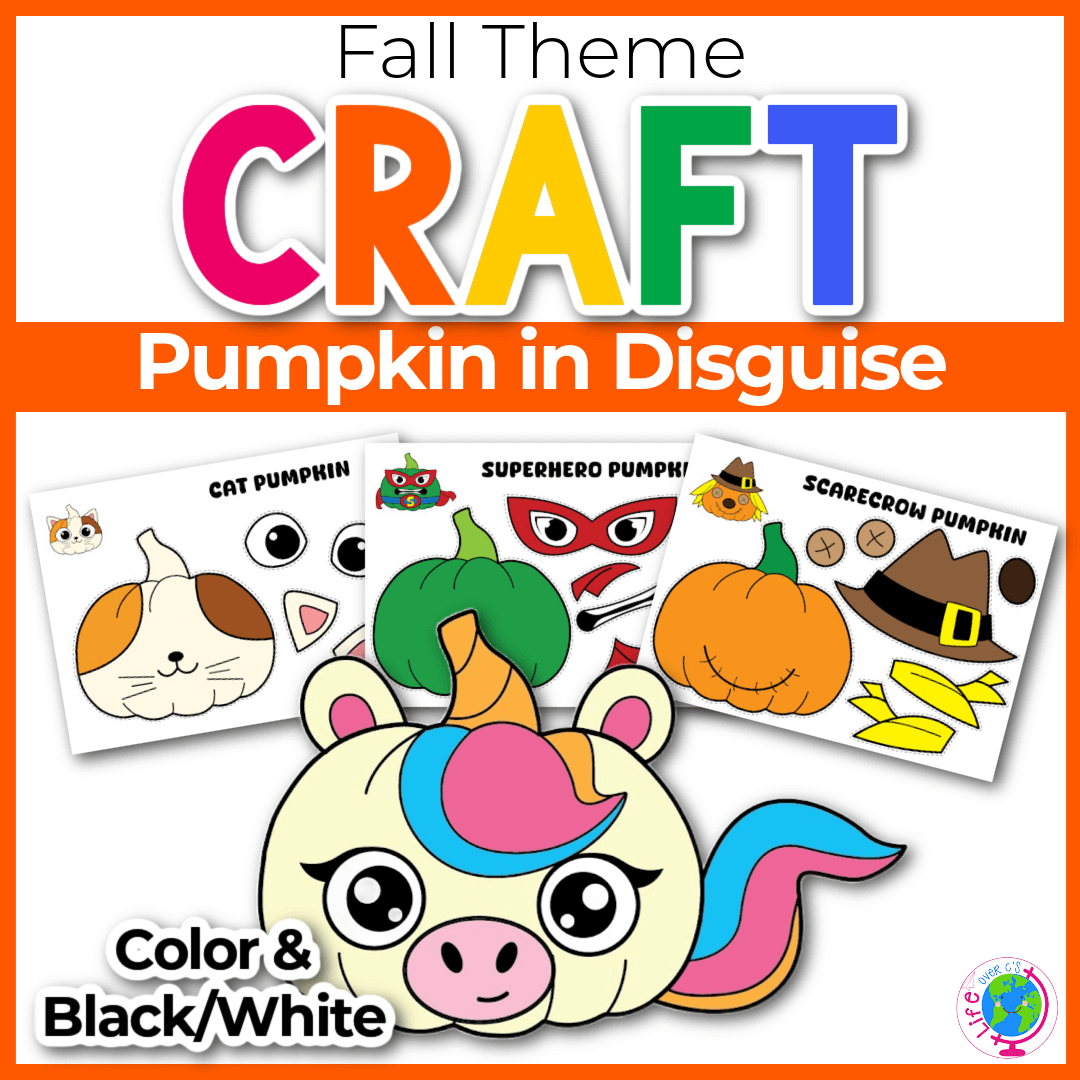 Printable Craft Pumpkin In Disguise Life Over C s Club Printable Craft Pumpkin In Disguise Life Over C s Club