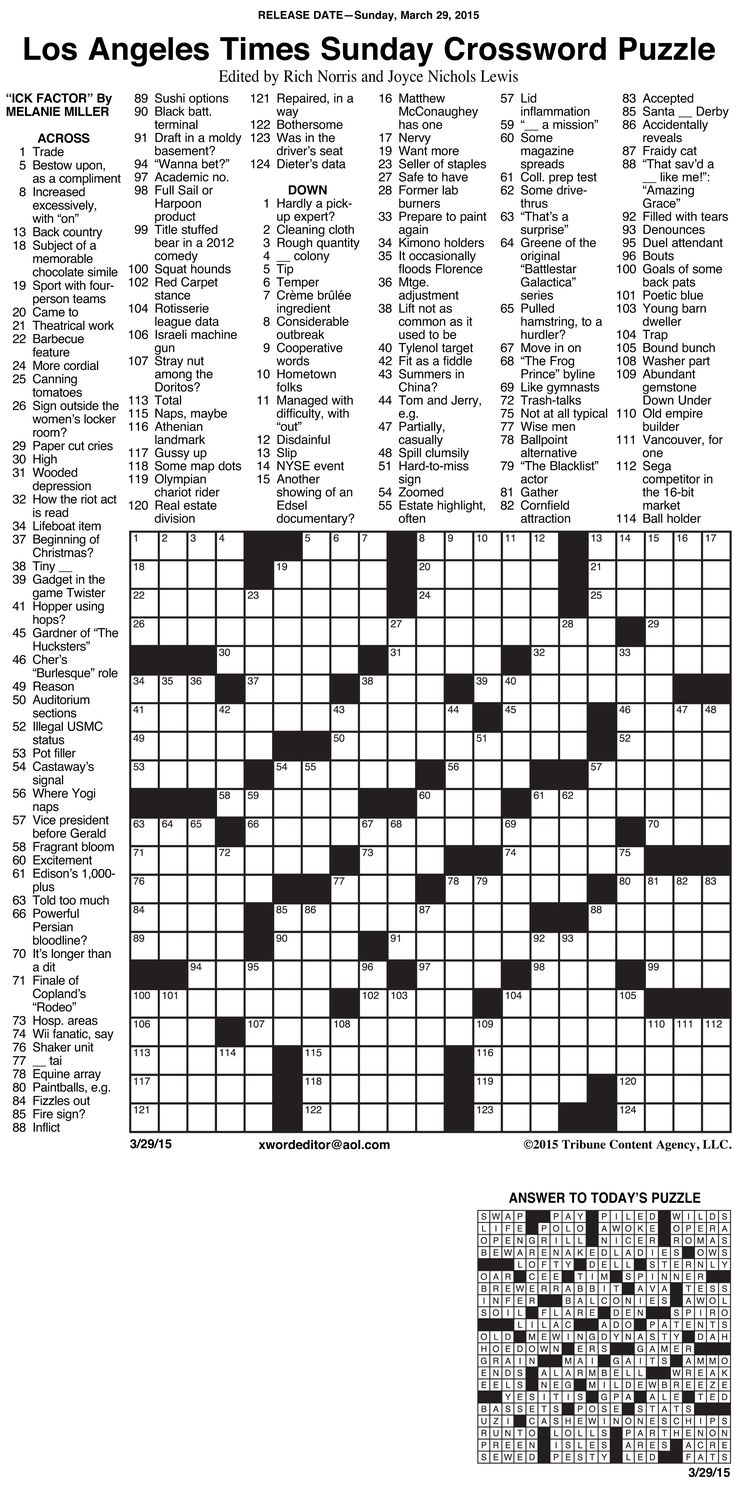 printable newsday crossword puzzles