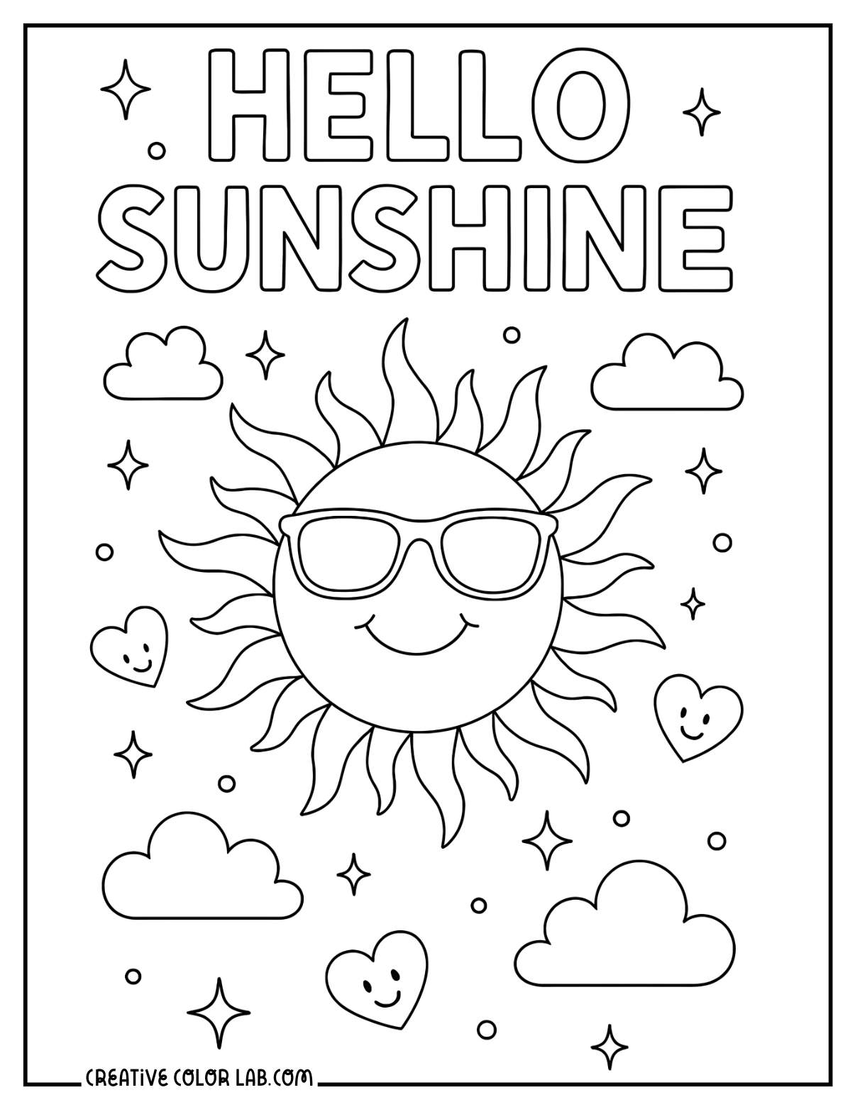 Printable Summer Coloring Pages Free PDFs