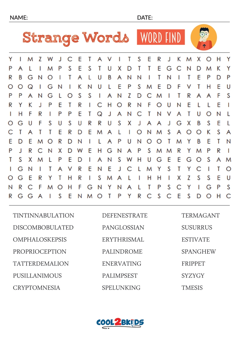 word search printable for adults