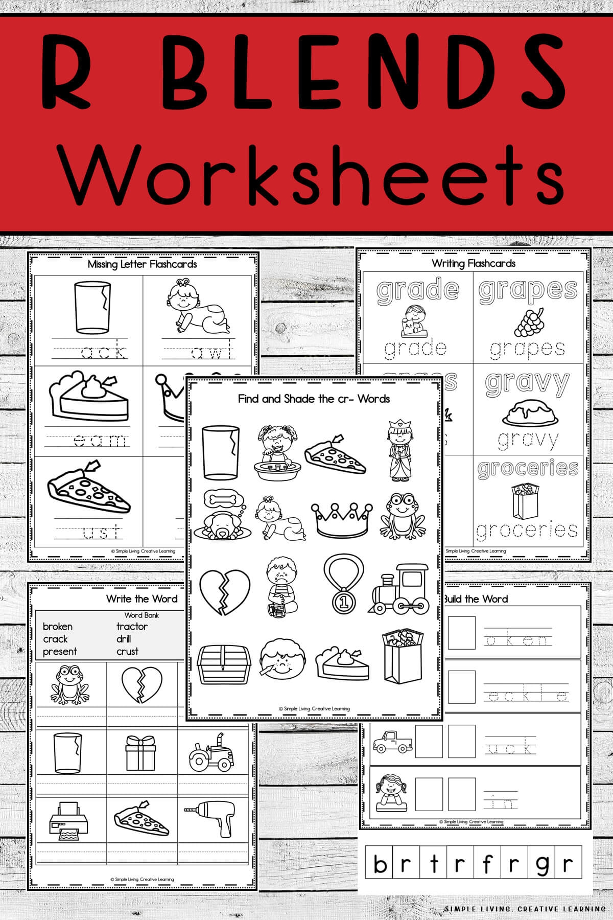 R Blends Worksheets Simple Living Creative Learning R Blends Worksheets Simple Living Creative Learning