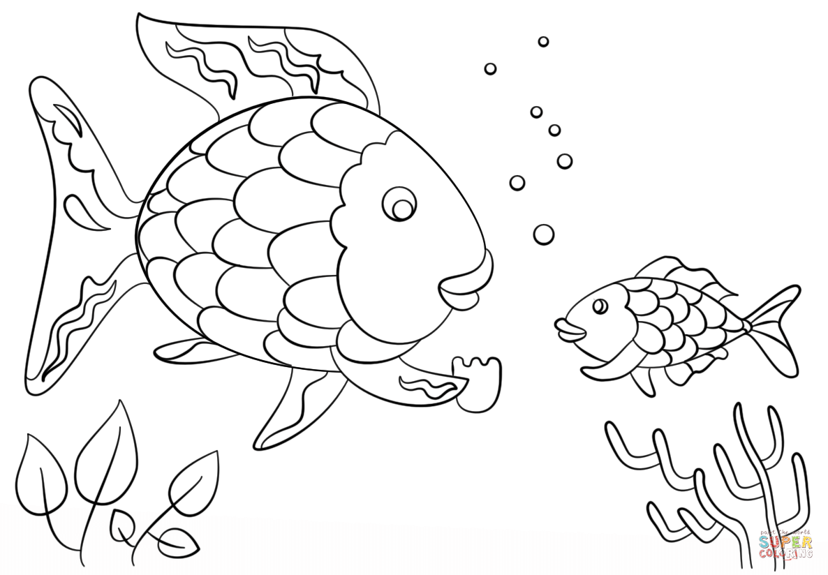 Rainbow Fish 5 Free Printable Coloring Pages Rainbow Fish 5 Free Printable Coloring Pages