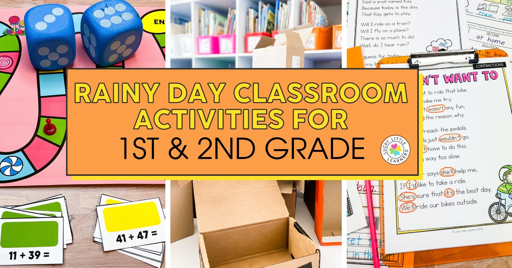 Rainy Day Classroom Activities For 1st 2nd Grade Lucky Little Learners Rainy Day Classroom Activities For 1st 2nd Grade Lucky Little Learners