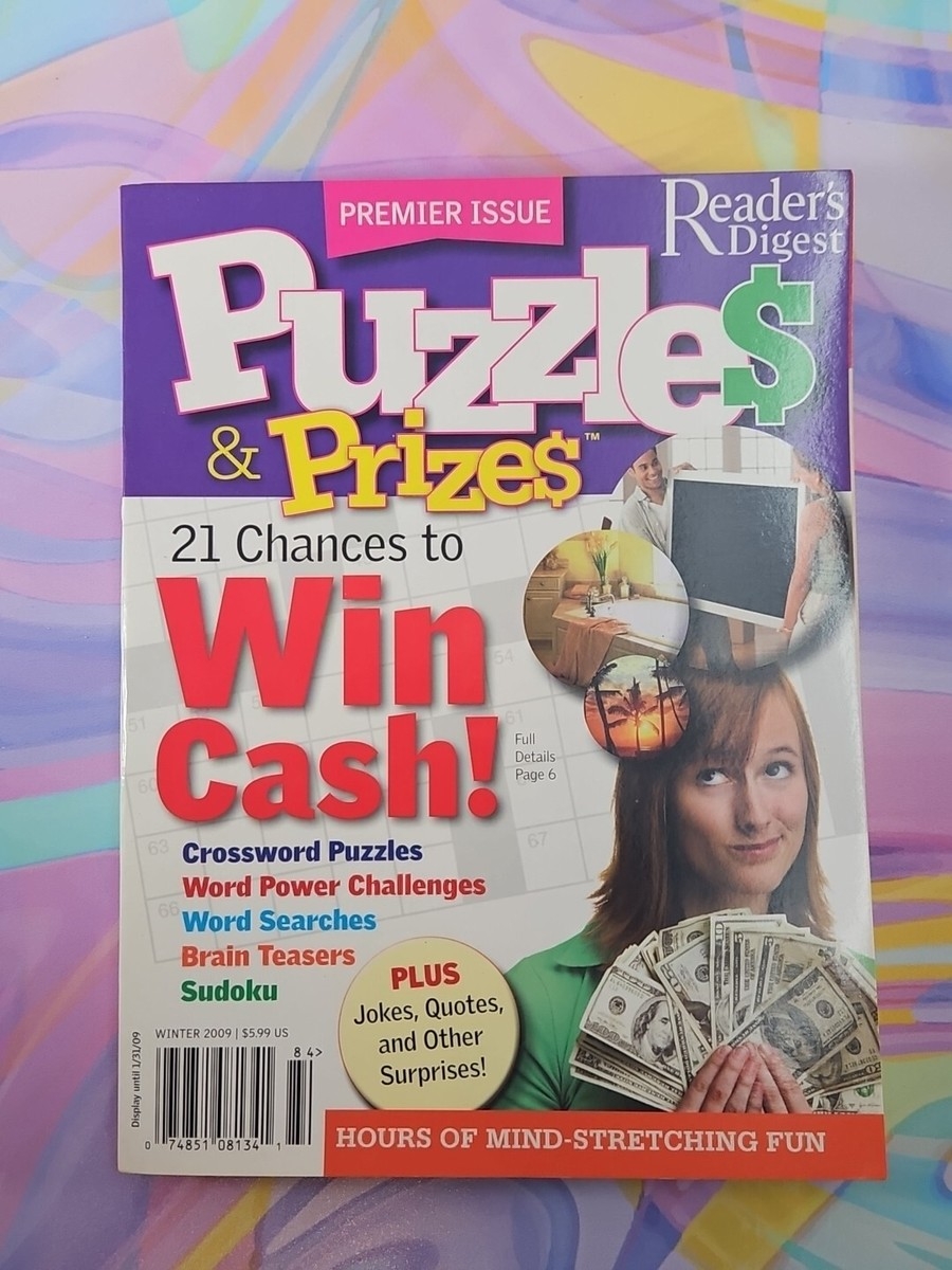 Reader s Digest Puzzles Prizes Winter 2009 Crosswords Word Searches Sudoku EBay Reader s Digest Puzzles Prizes Winter 2009 Crosswords Word Searches Sudoku EBay