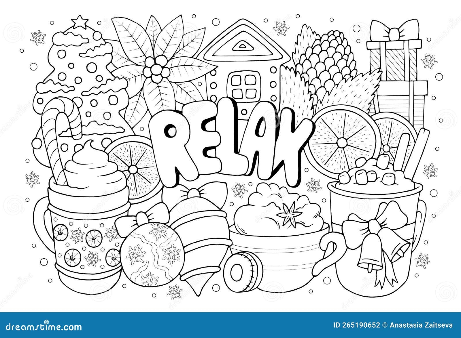 Relax Hand Drawn Coloring Page With Winter Holiday Objects For Kids And Adults Cute Antistress Christmas Coloring Book Sheet Stock Vector Illustration Of Inspiration Cozy 265190652 Relax Hand Drawn Coloring Page With Winter Holiday Objects For Kids And Adults Cute Antistress Christmas Coloring Book Sheet Stock Vector Illustration Of Inspiration Cozy 265190652