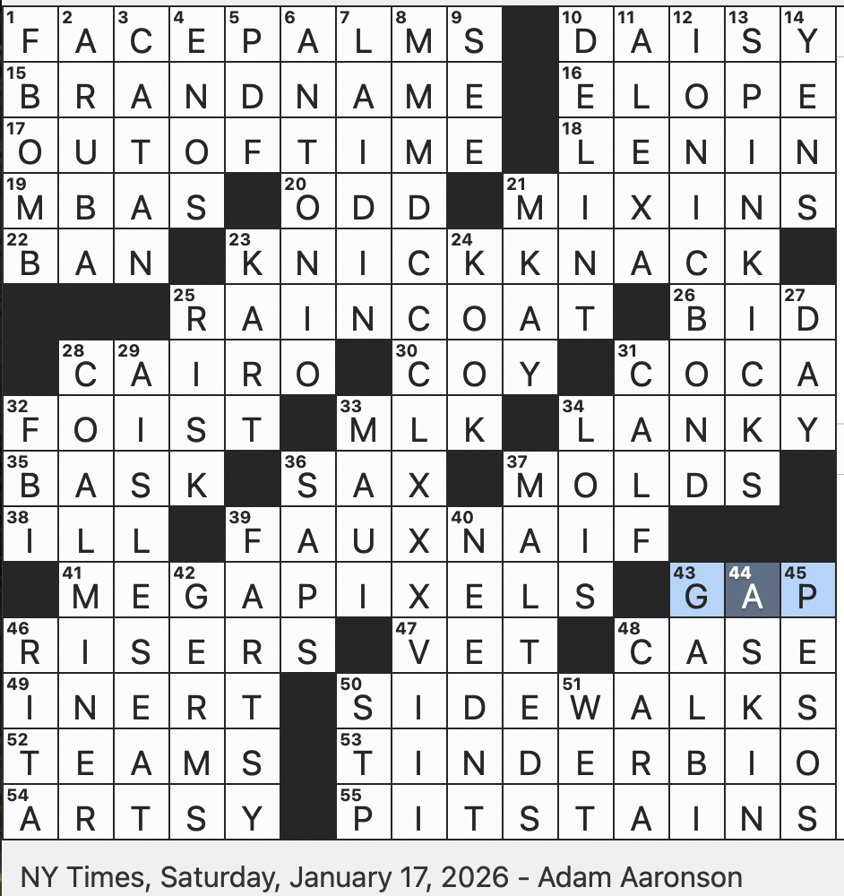 funny guy crossword clue