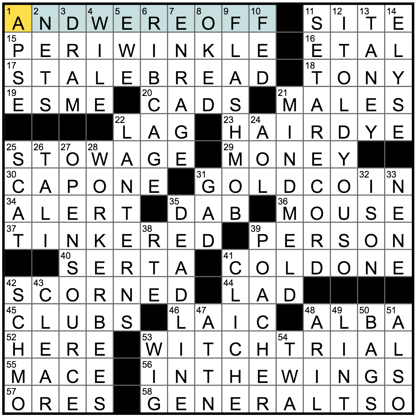 big game medium nyt crossword