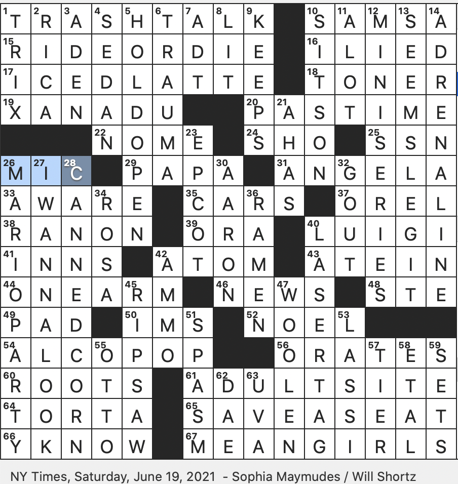 Rex Parker Does The NYT Crossword Puzzle Person Who Will Do Anything For You In Modern Slang SAT 6 19 21 Letter Between Oscar And Quebec Hoppin In Modern Lingo Rex Parker Does The NYT Crossword Puzzle Person Who Will Do Anything For You In Modern Slang SAT 6 19 21 Letter Between Oscar And Quebec Hoppin In Modern Lingo