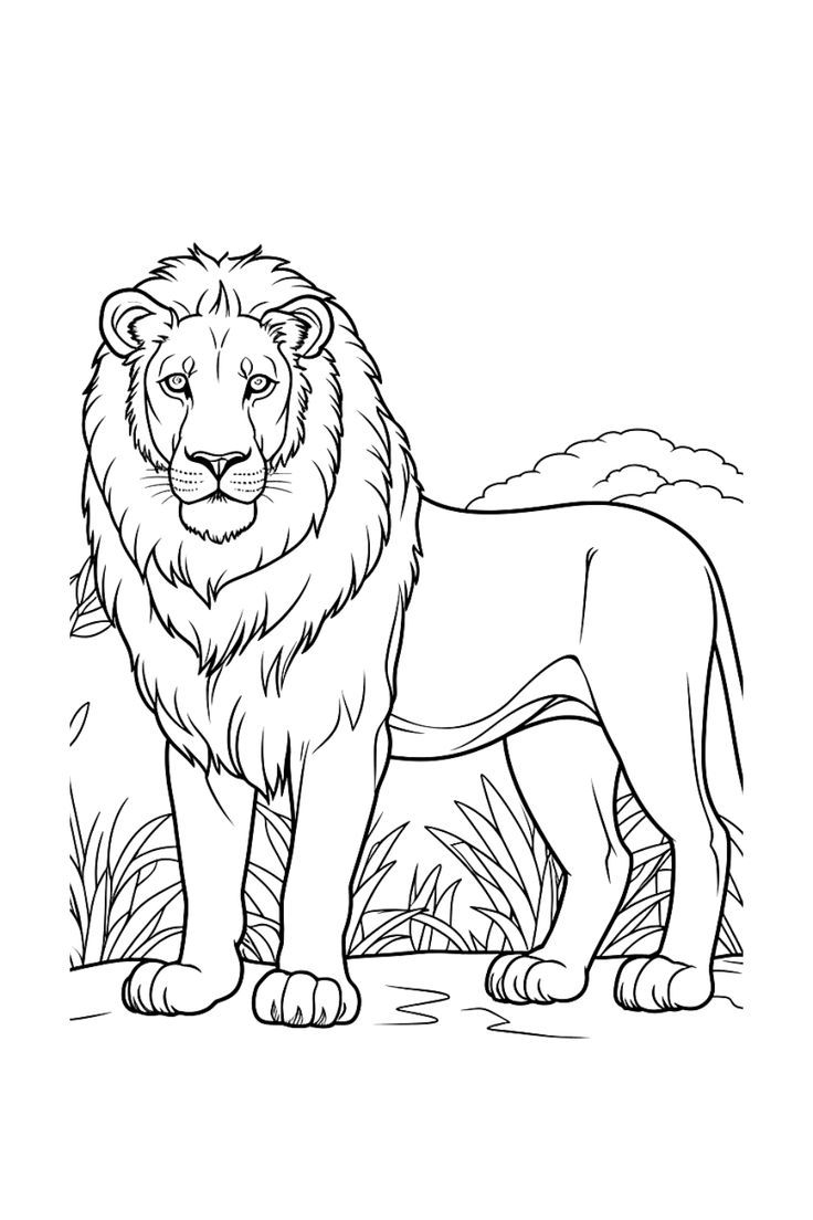 Roar Into Summer Fun Free Printable Lion Coloring Page Roar Into Summer Fun Free Printable Lion Coloring Page