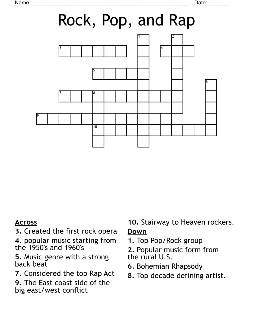 genre of music crossword clue genre of music crossword clue