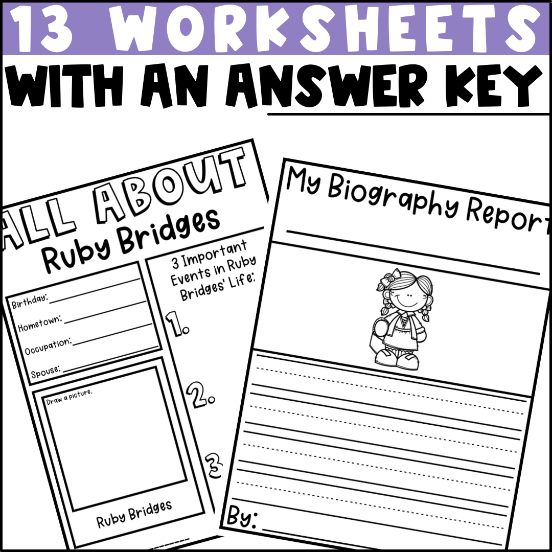 Ruby Bridges Biography Activities Flip Book And Report Black History Month Classful Ruby Bridges Biography Activities Flip Book And Report Black History Month Classful