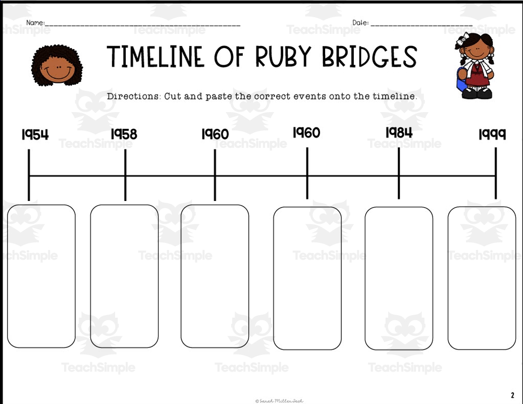 worksheets on ruby bridges worksheets on ruby bridges