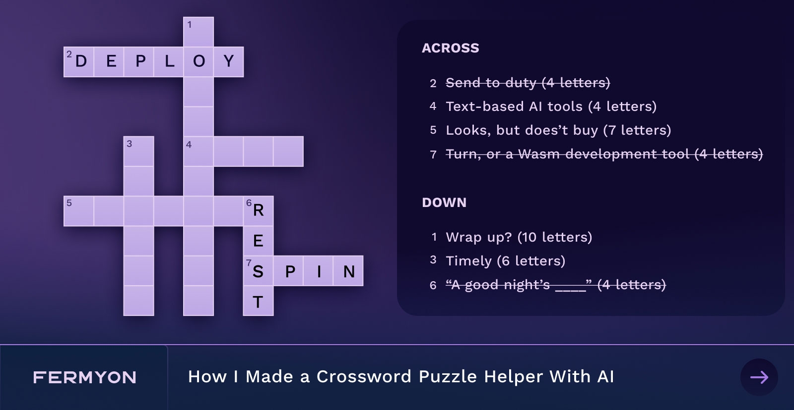 add crossword puzzle clue