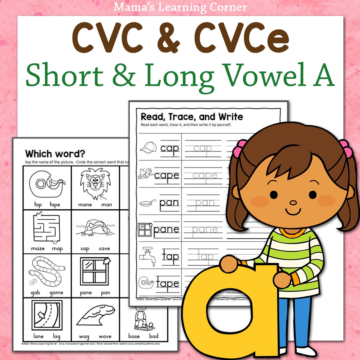 Short A And Long A Worksheets CVC And CVCe Words Made By Teachers Short A And Long A Worksheets CVC And CVCe Words Made By Teachers