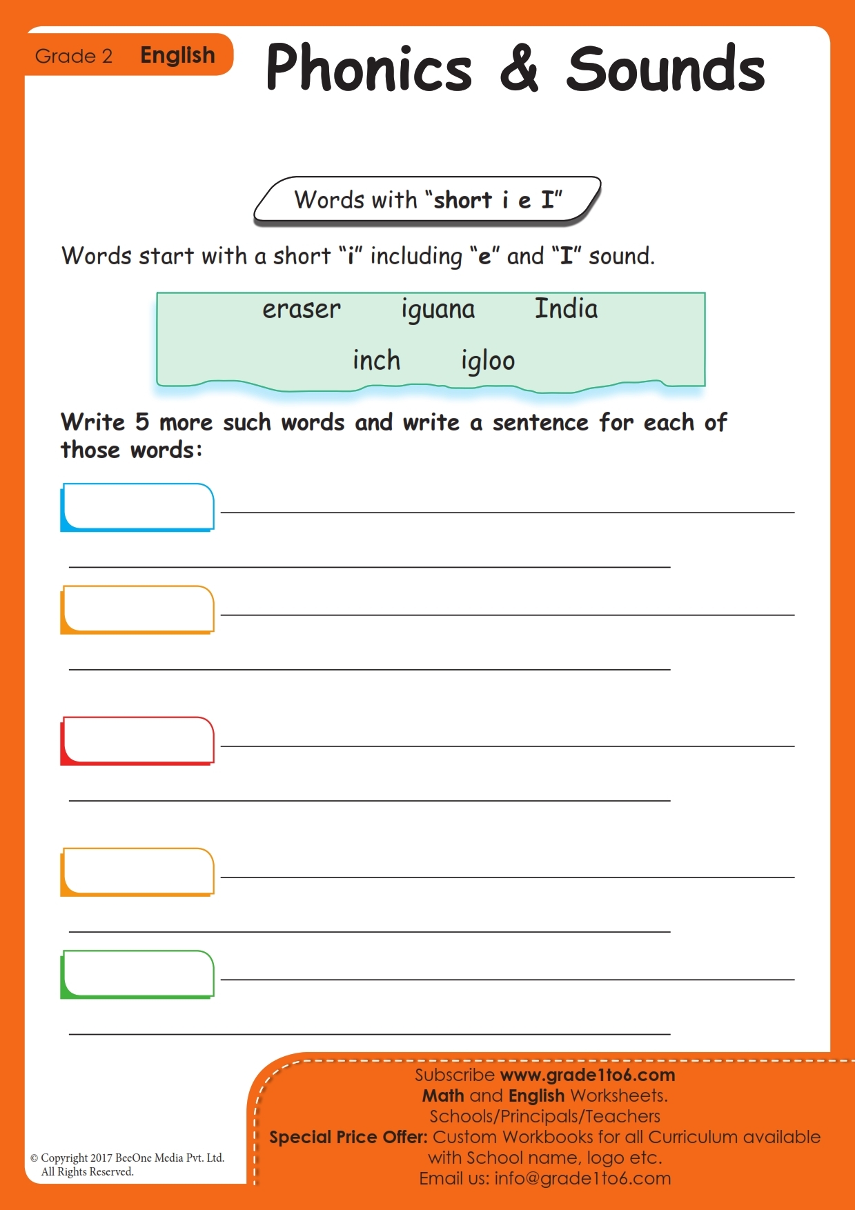 2nd grade phonics worksheets