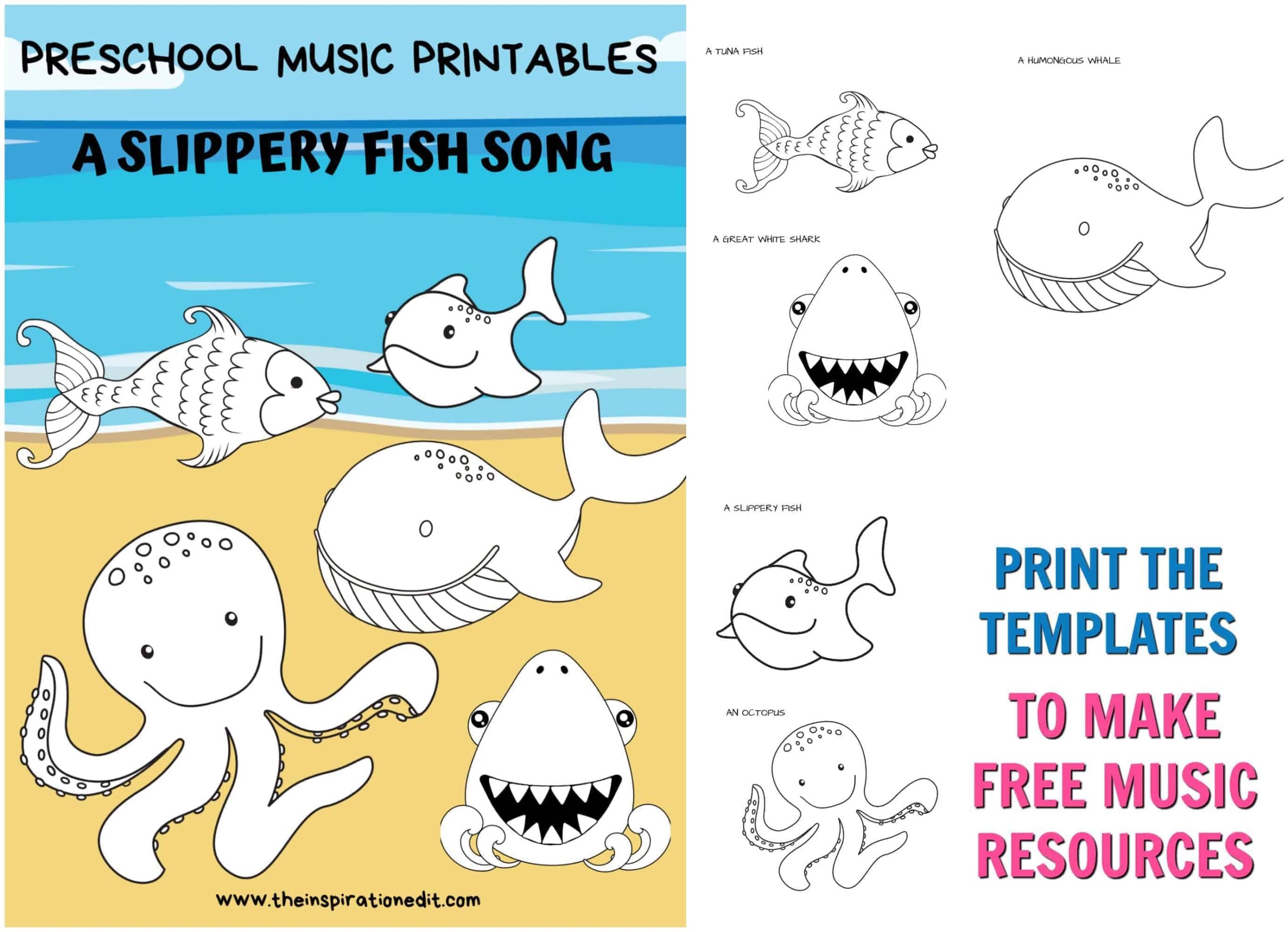 Slippery Fish Song And Fish Printables The Inspiration Edit Slippery Fish Song And Fish Printables The Inspiration Edit