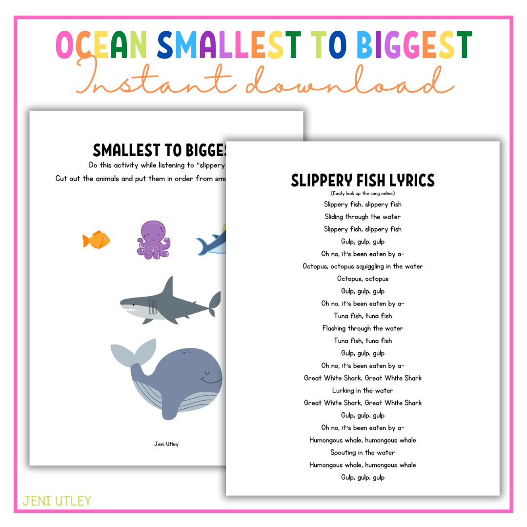 SMALLEST TO BIGGEST OCEAN Store Jeni Utley SMALLEST TO BIGGEST OCEAN Store Jeni Utley